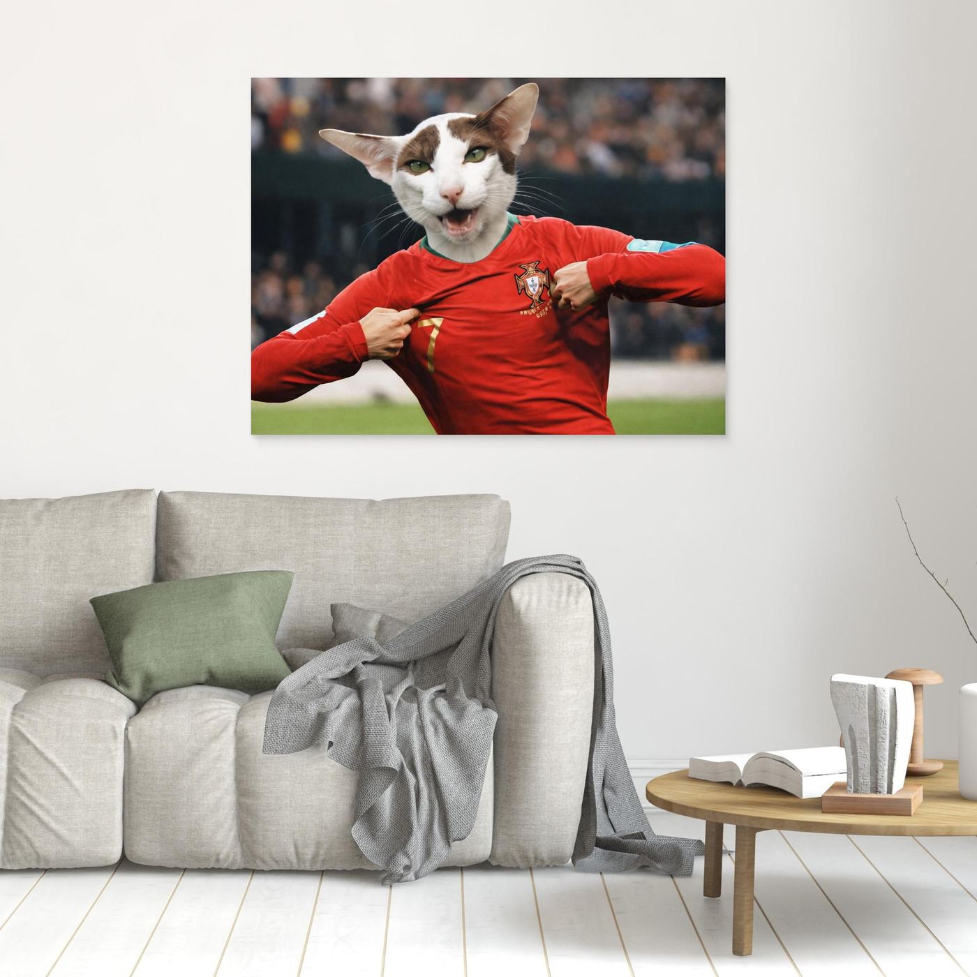 The Goal Scorer - Personalized Pet Canvas Print