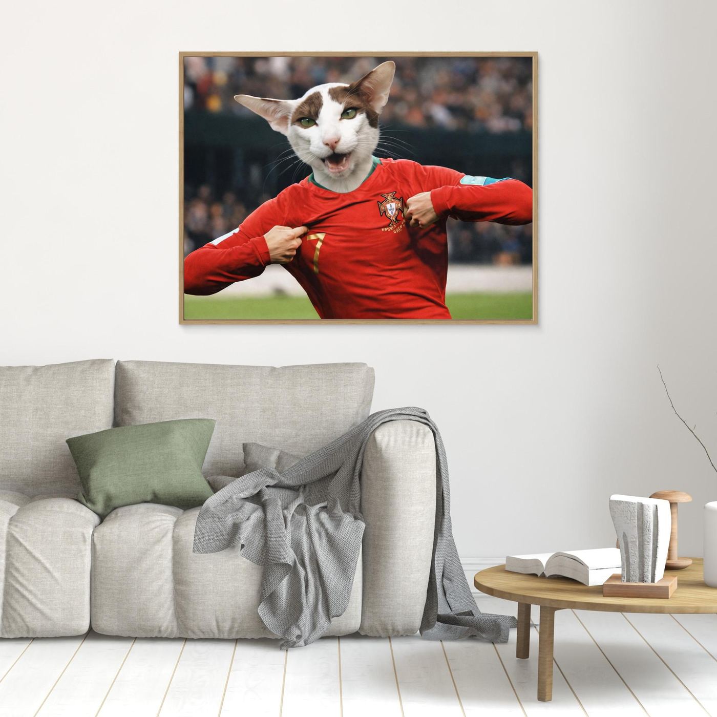 The Goal Scorer - Personalized Pet Canvas Print
