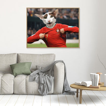 The Goal Scorer - Personalized Pet Canvas Print