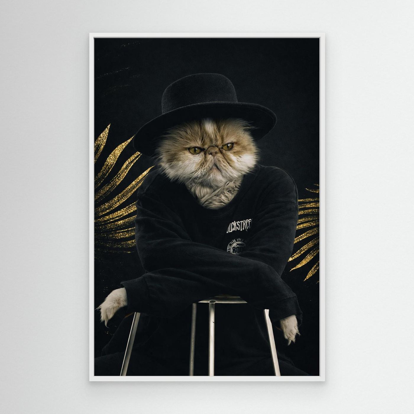 Black Icon - Personalized Pet Canvas Print