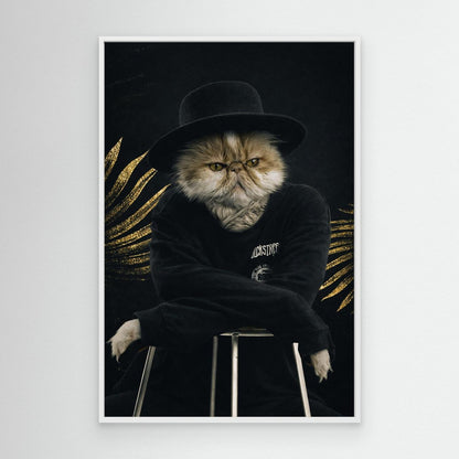 Black Icon - Personalized Pet Canvas Print