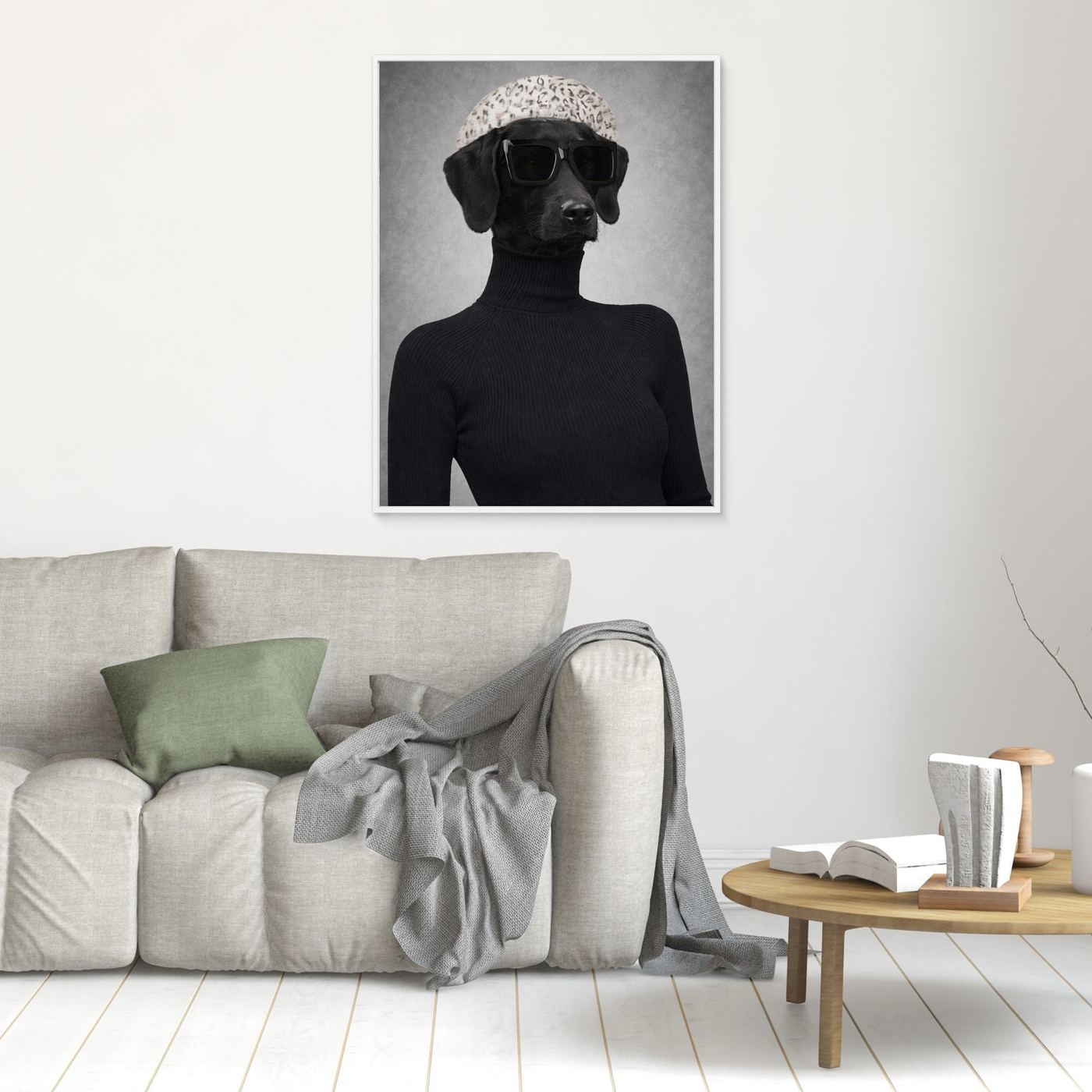 The Runway Model - Personalized Pet Canvas Print