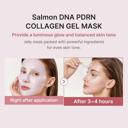 medicube PDRN Collagen Gel Mask Glass Skin Glow (Pack of 4)
