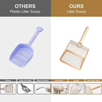 Metal Cat Litter Scoop Fine Mesh Heavy Duty