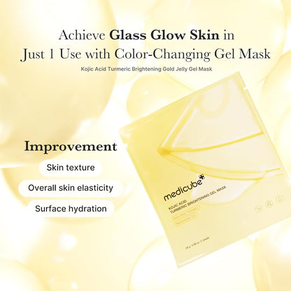 medicube PDRN Collagen Gel Mask Glass Skin Glow (Pack of 4)