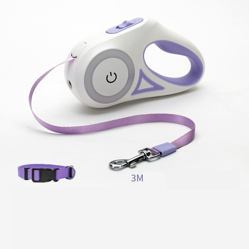 Automatic Dog Leash with Spotlight and Collar