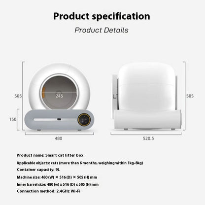 Smart Cat Litter Box Automatic Self Cleaning
