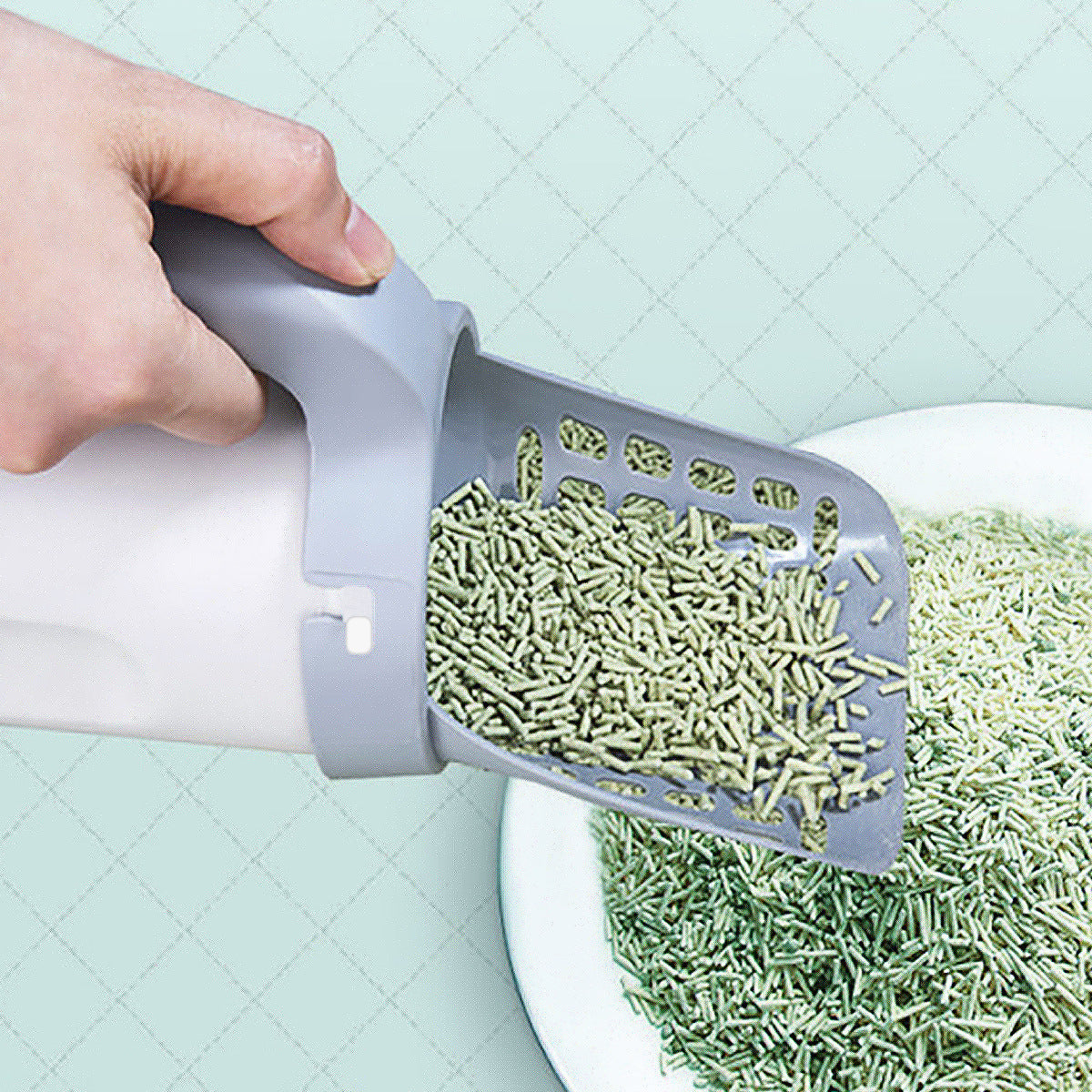 Cat Litter Scoop with Bin Easy Clean Tool