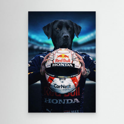 Speed Champion - Personalized Pet Canvas Print