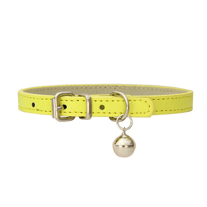 PU Leather Dog Collar Adjustable Stylish Pet Collar