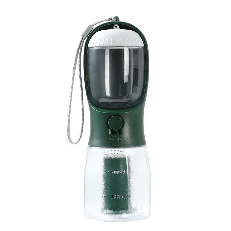 Portable Pet Water Bottle Food Container Dispenser