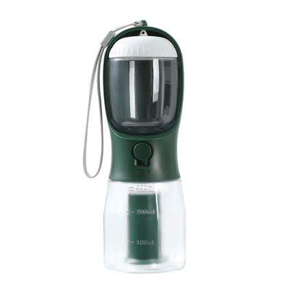 Portable Pet Water Bottle Food Container Dispenser