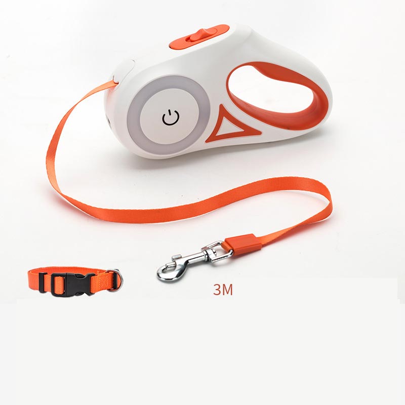 Automatic Dog Leash with Spotlight and Collar