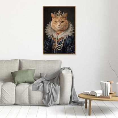 Majestic Queen - Personalized Pet Canvas Print