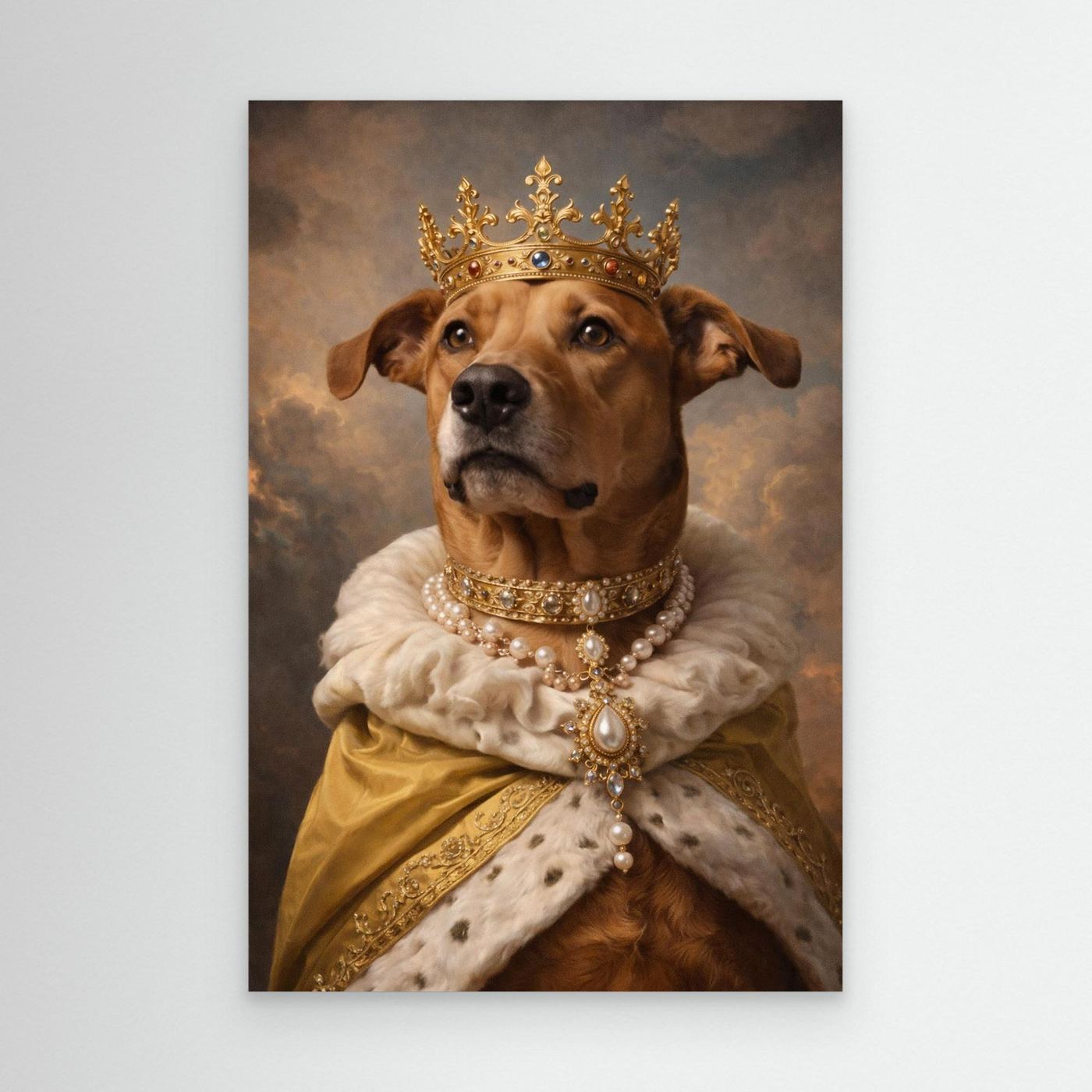 Golden King - Personalized Pet Canvas Print