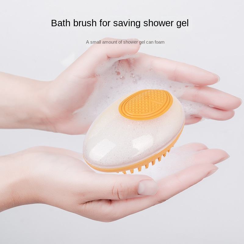 2-in-1 Pet Bath Brush Silicone Grooming Tool