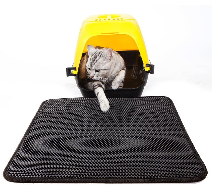 Anti Tracking Cat Litter Mat Waterproof Foldable