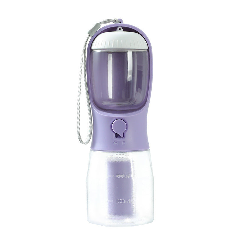 Portable Pet Water Bottle Food Container Dispenser