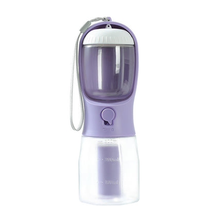 Portable Pet Water Bottle Food Container Dispenser