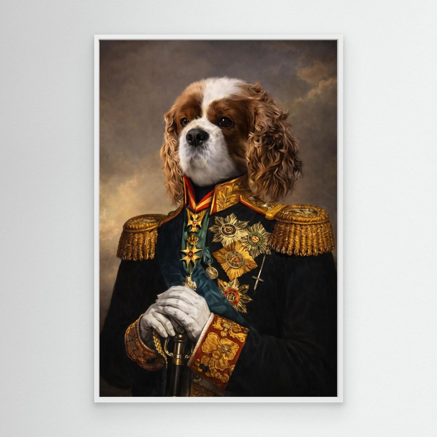 Field Marshal - Personalized Pet Canvas Print