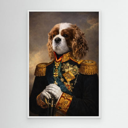 Field Marshal - Personalized Pet Canvas Print