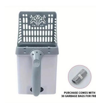 Sanitary Cat Litter Scoop with Disposable Bags