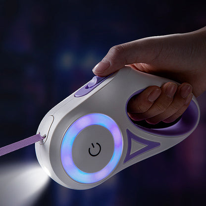 Automatic Dog Leash with Spotlight and Collar