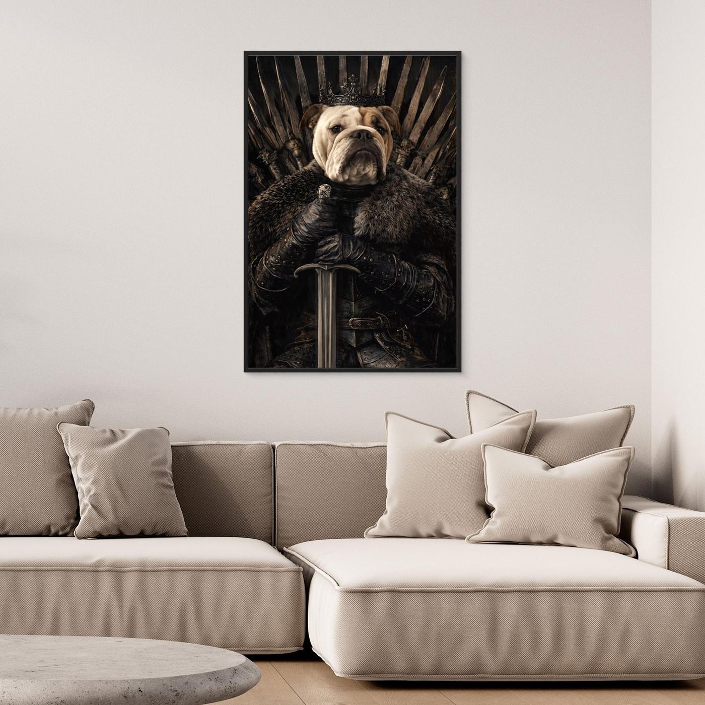 The Iron King - Personalized Pet Canvas Print