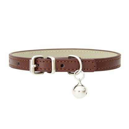 PU Leather Dog Collar Adjustable Stylish Pet Collar