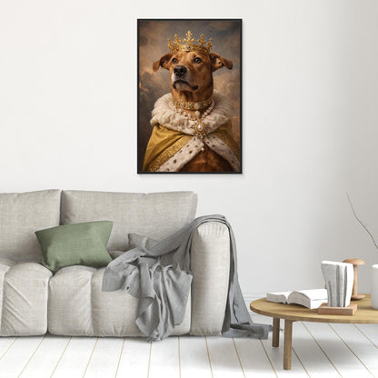 Golden King - Personalized Pet Canvas Print