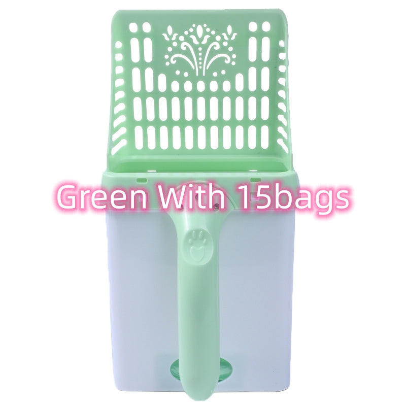 Sanitary Cat Litter Scoop with Disposable Bags