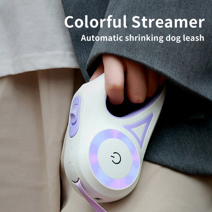 Automatic Dog Leash with Spotlight and Collar