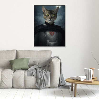 The Midnight Guardian – Fantasy Pet Portrait Personalized Canvas Print