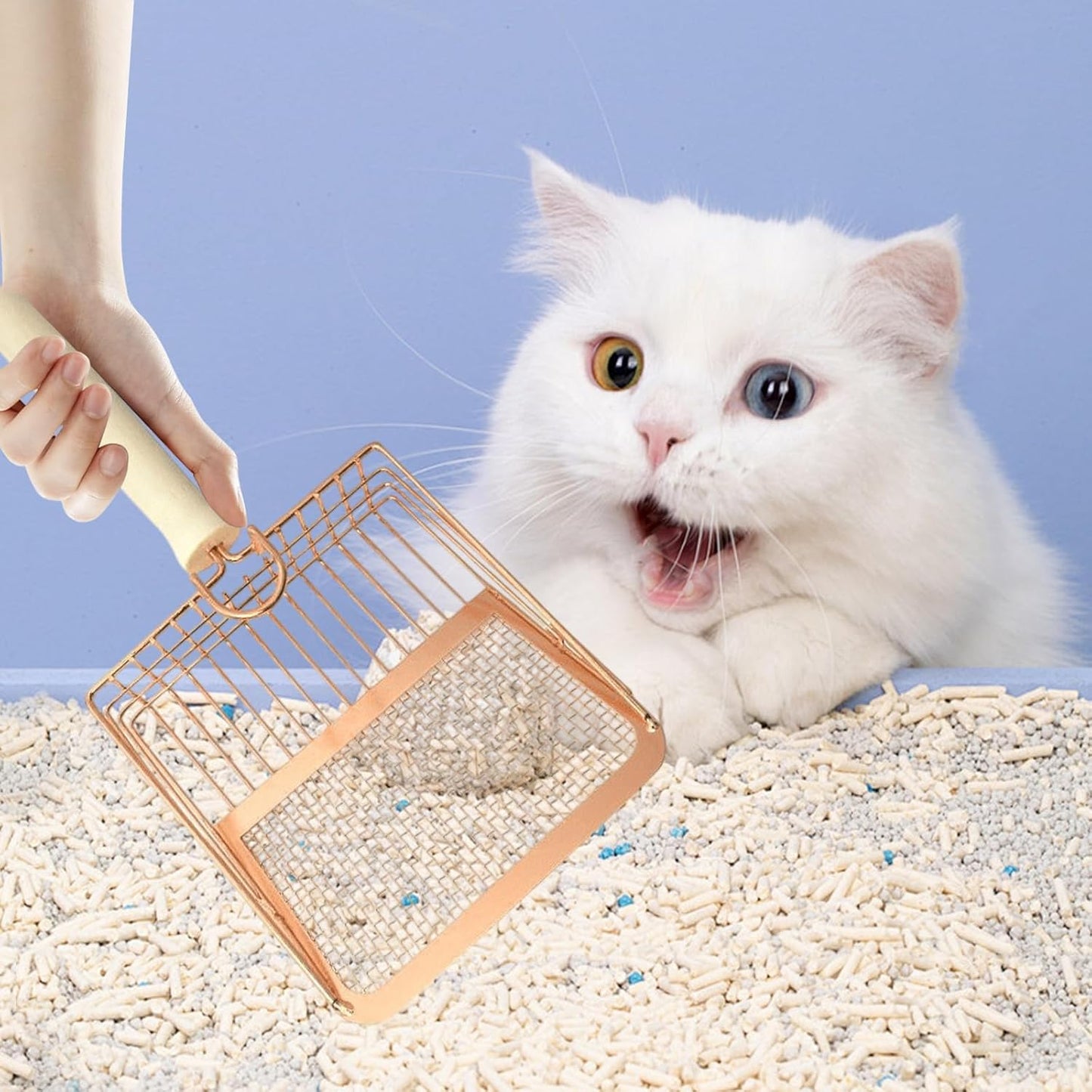 Metal Cat Litter Scoop Fine Mesh Heavy Duty