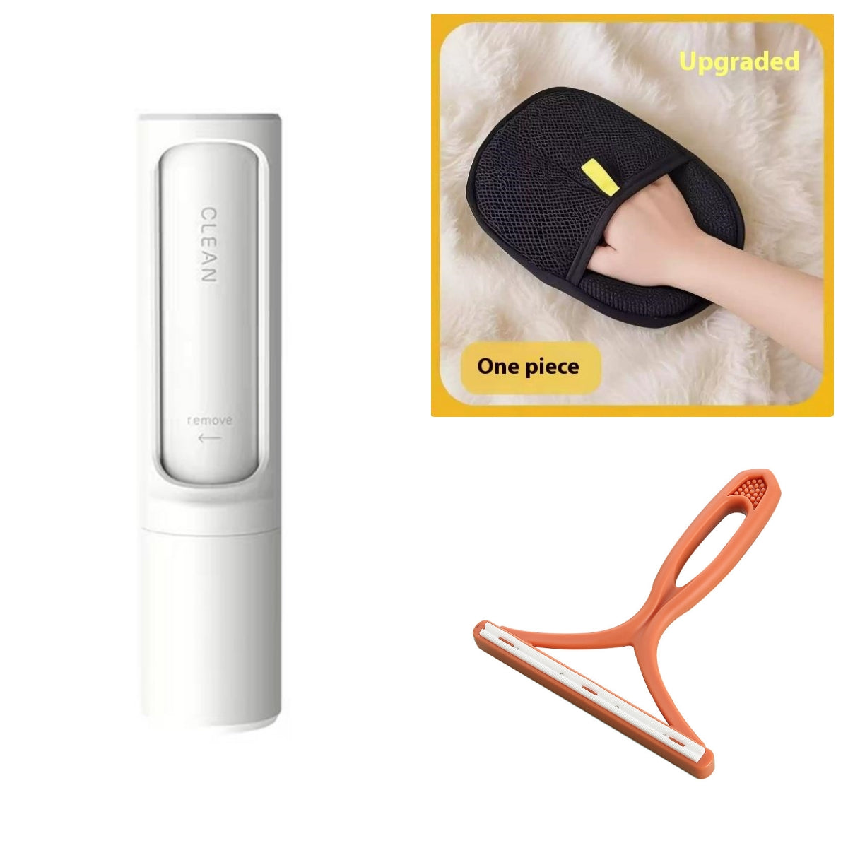 Reusable Pet Hair Remover Self-Cleaning Brush Tool