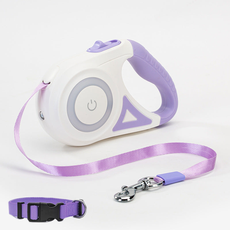 Automatic Dog Leash with Spotlight and Collar