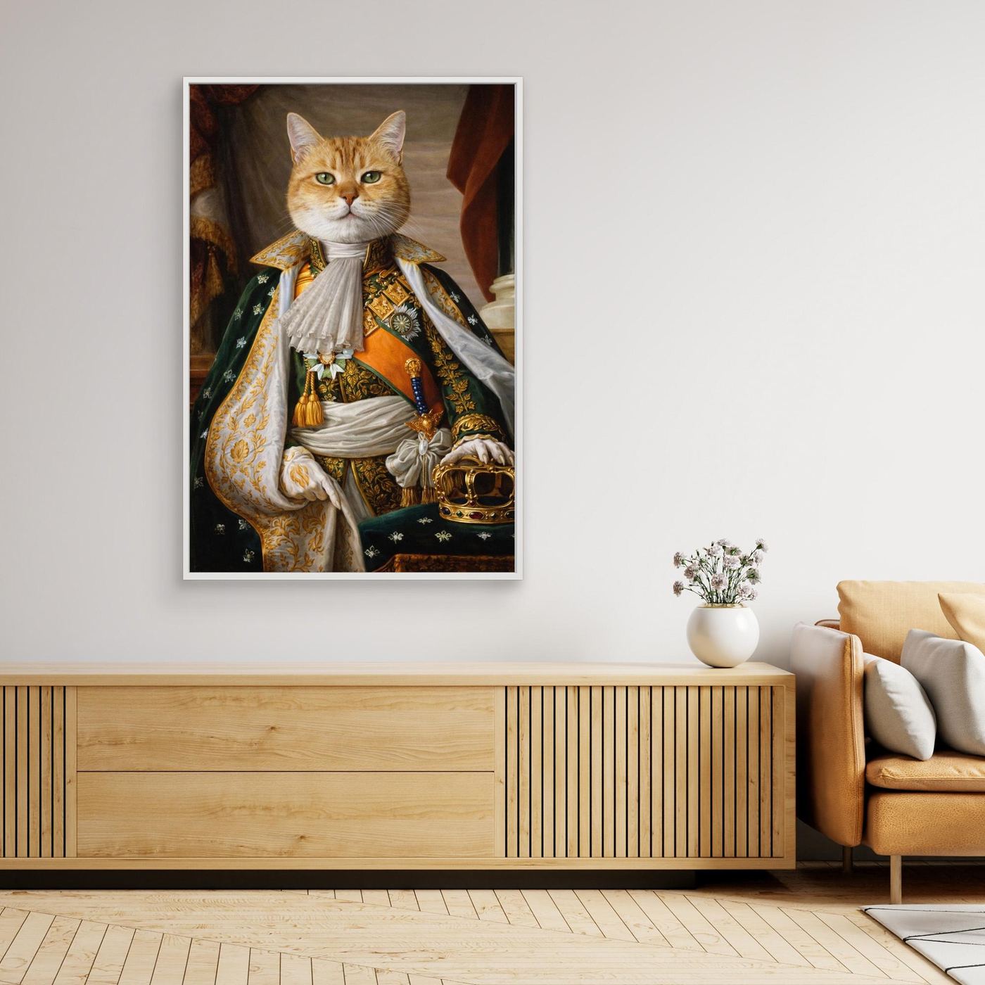 The Imperial King - Personalized Pet Canvas Print