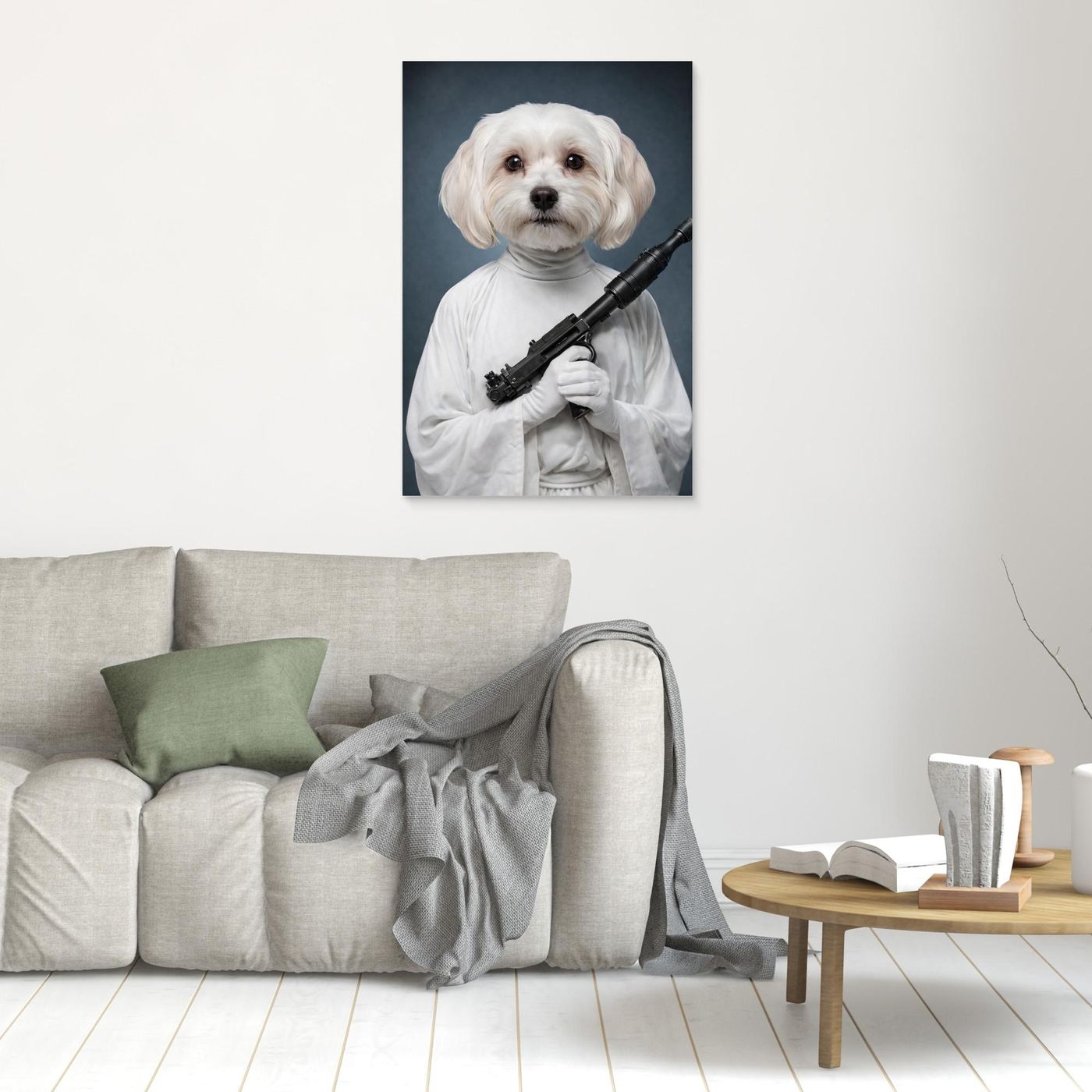 Galactic Princess - Personalized Pet Canvas Print