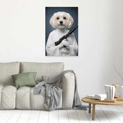 Galactic Princess - Personalized Pet Canvas Print