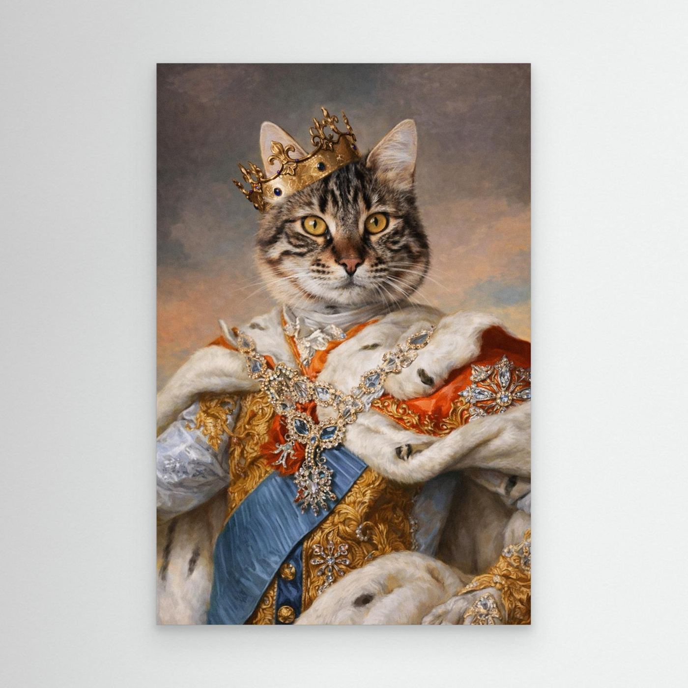 The Noble Prince - Personalized Pet Canvas Print