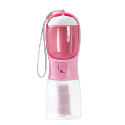 Portable Pet Water Bottle Food Container Dispenser