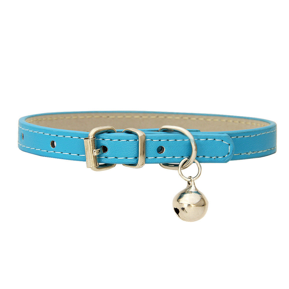 PU Leather Dog Collar Adjustable Stylish Pet Collar