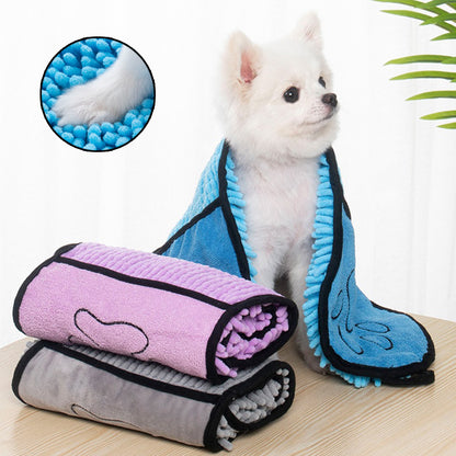 Quick-Dry Pet Towel Super Absorbent Microfiber