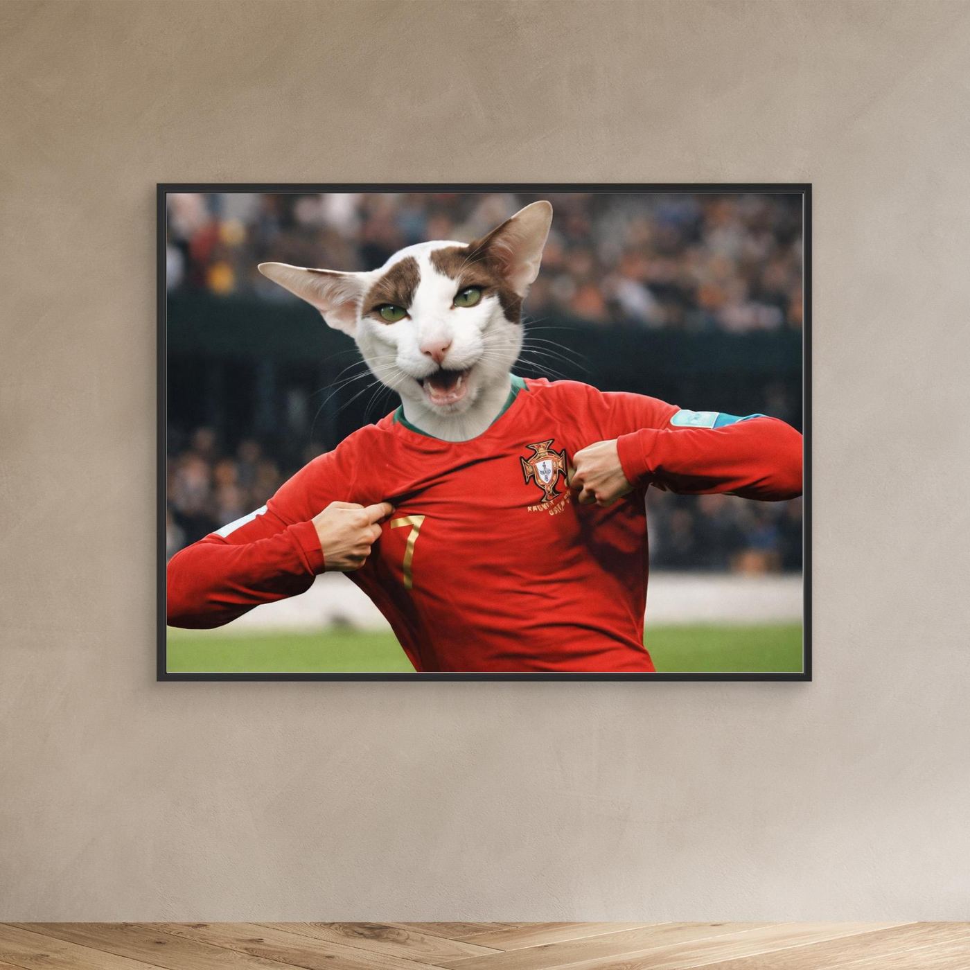 The Goal Scorer - Personalized Pet Canvas Print