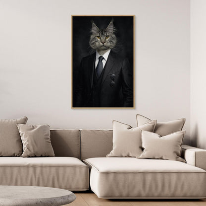 Elite Gentleman - Personalized Pet Canvas Print