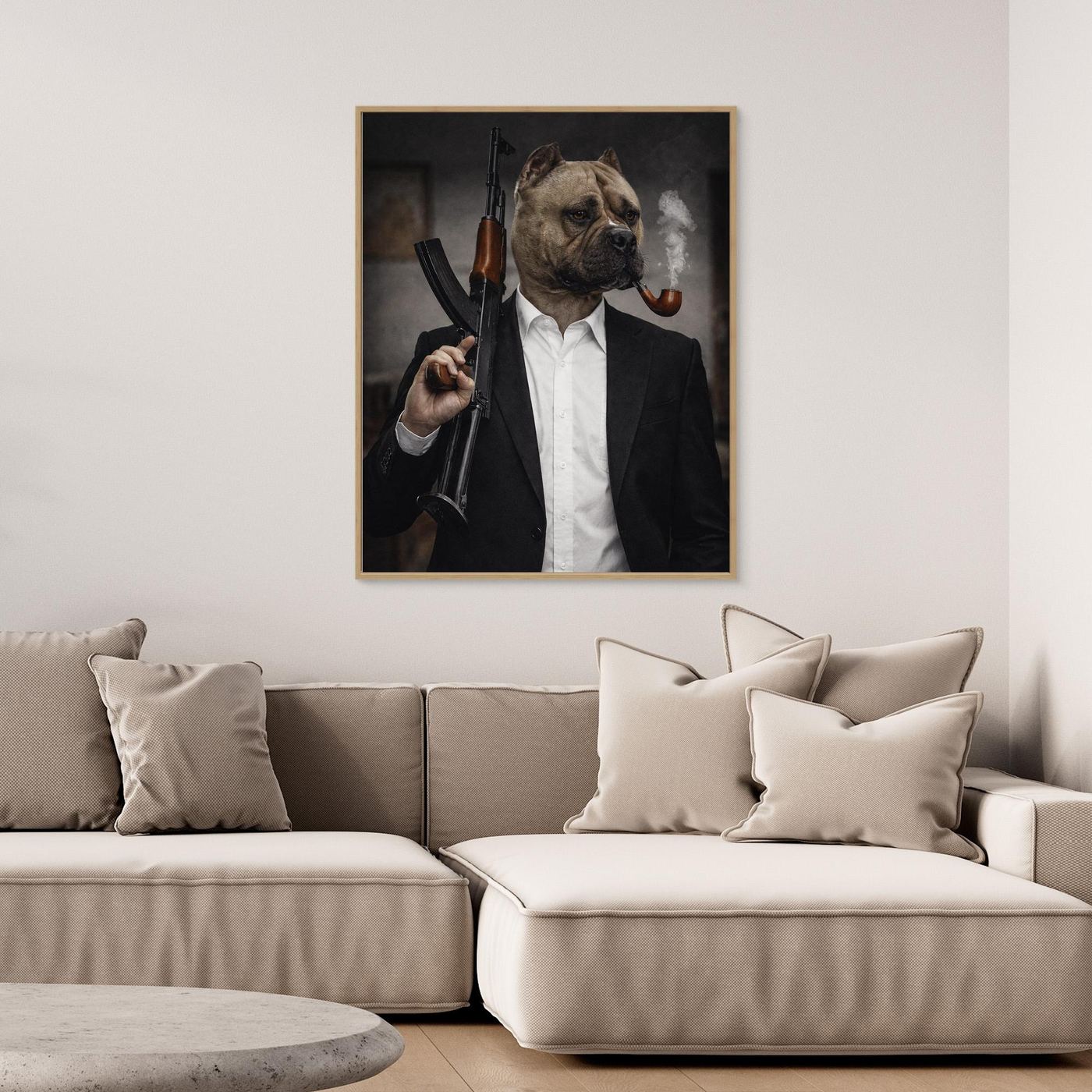 The Crime Boss - Personalized Pet Canvas Print