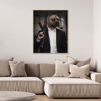 The Crime Boss - Personalized Pet Canvas Print