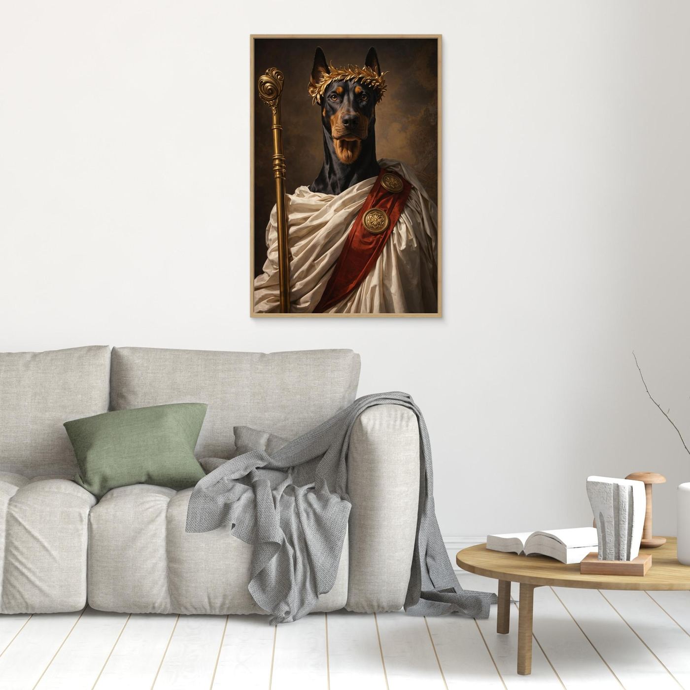 Caesar - Personalized Pet Canvas Print