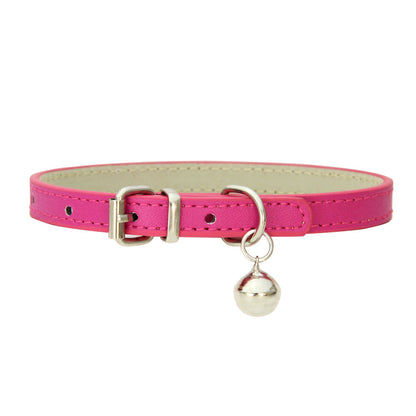 PU Leather Dog Collar Adjustable Stylish Pet Collar