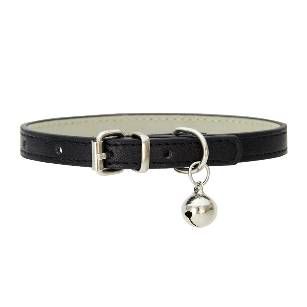 PU Leather Dog Collar Adjustable Stylish Pet Collar